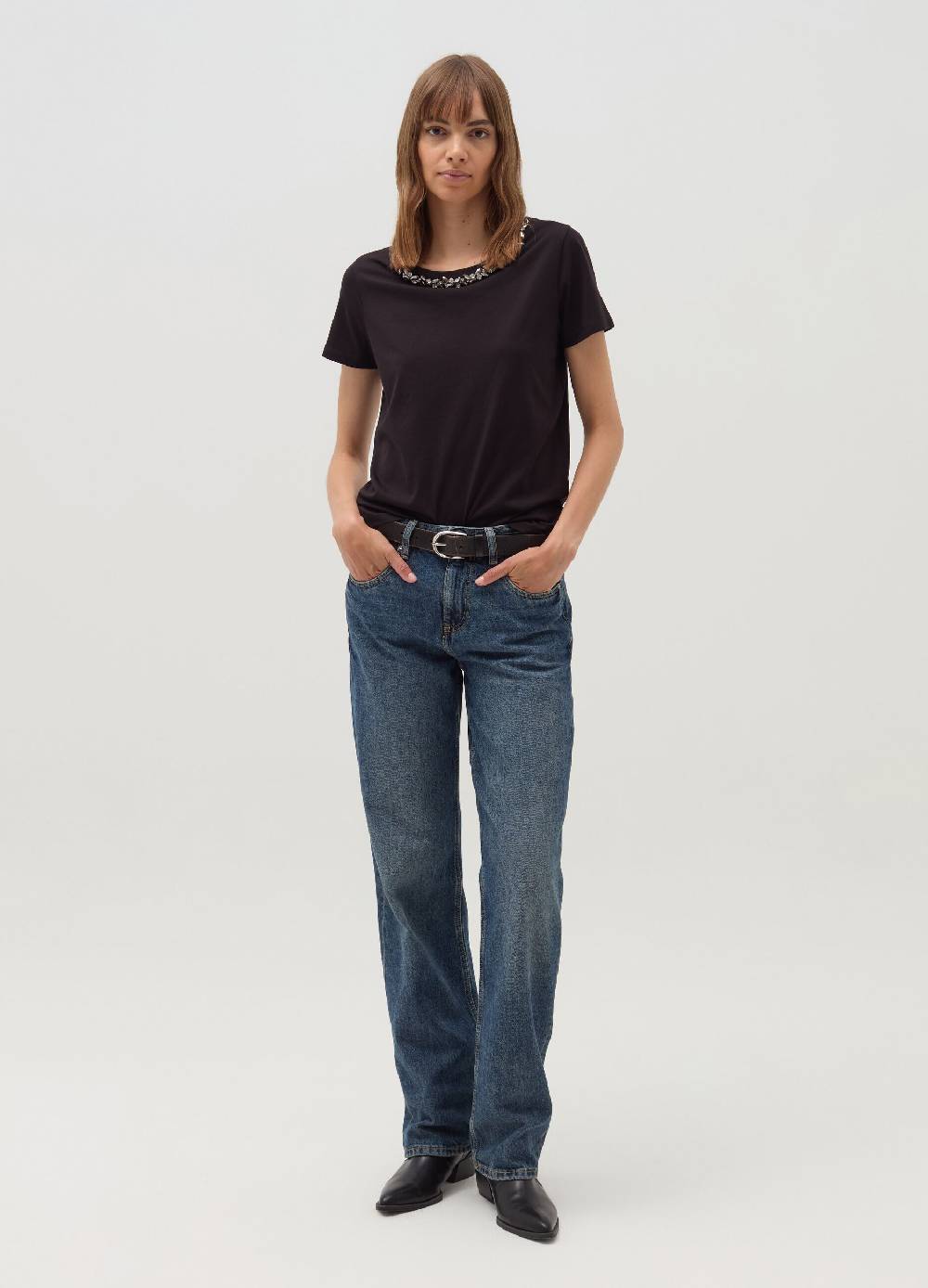 OVS T-shirt girocollo con applicazioni gioiello