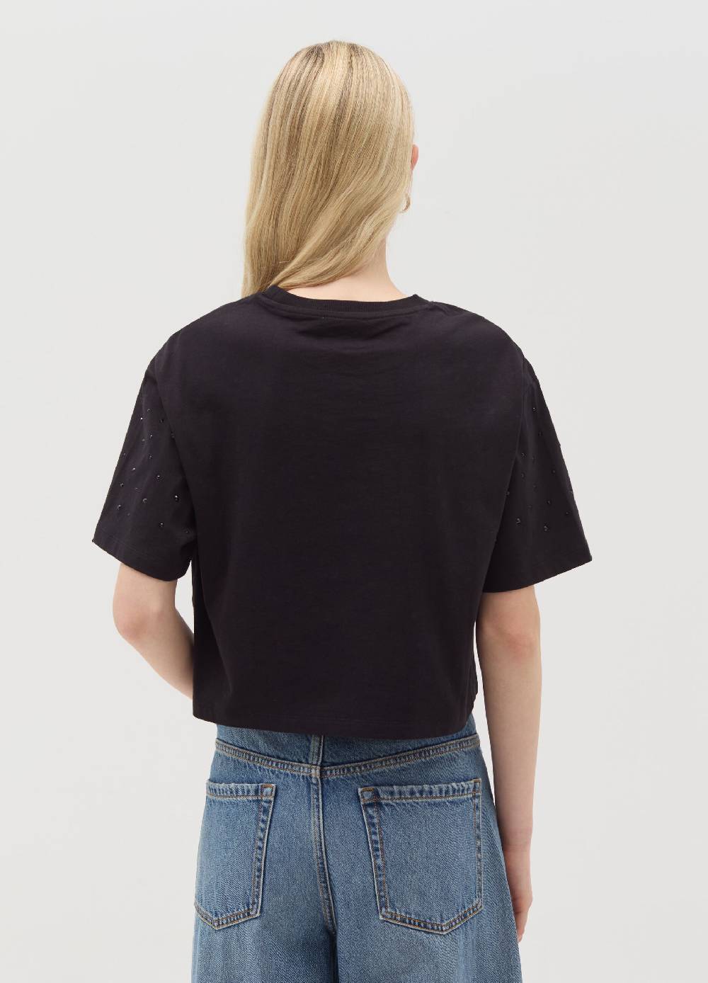 OVS T-shirt In Cotone Con Strass