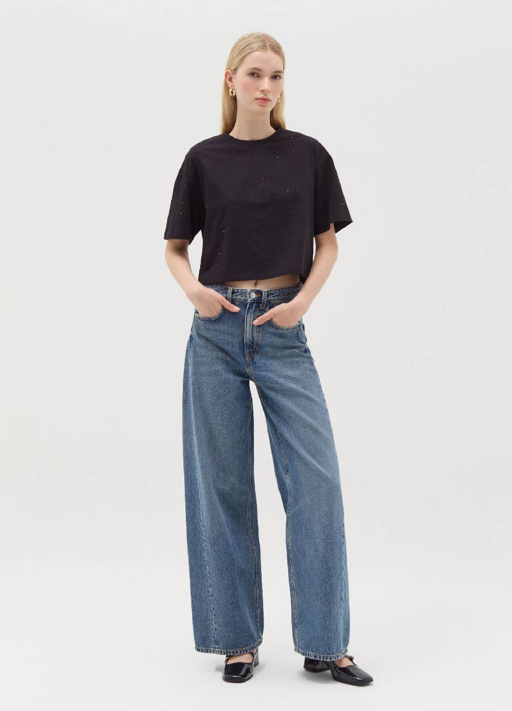 OVS T-shirt in cotone con strass