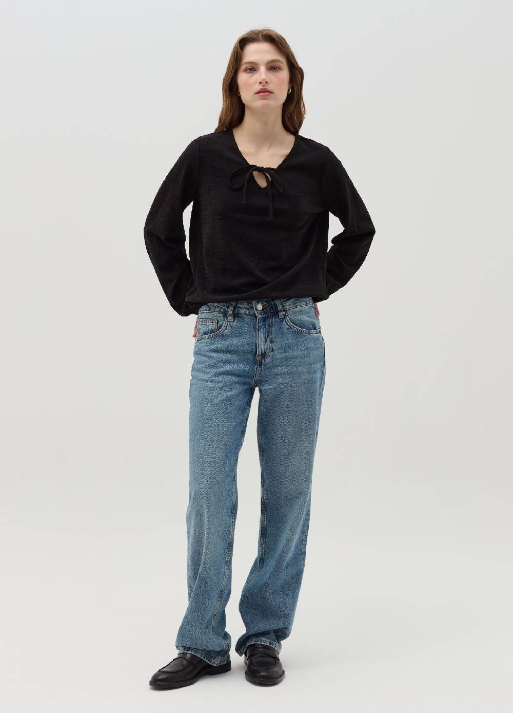 OVS T-shirt in lurex a maniche lunghe