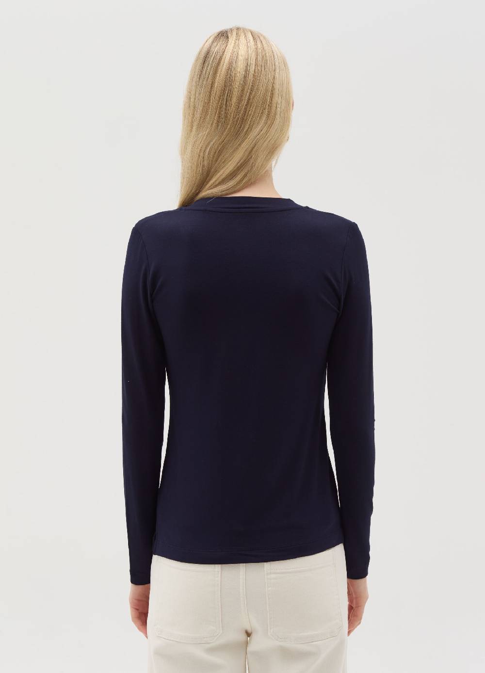 OVS T-shirt In Viscosa Stretch Con Scollo A V