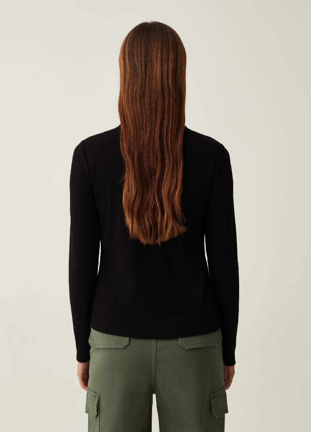 OVS T-shirt Mock Neck Con Dettaglio Cut Out