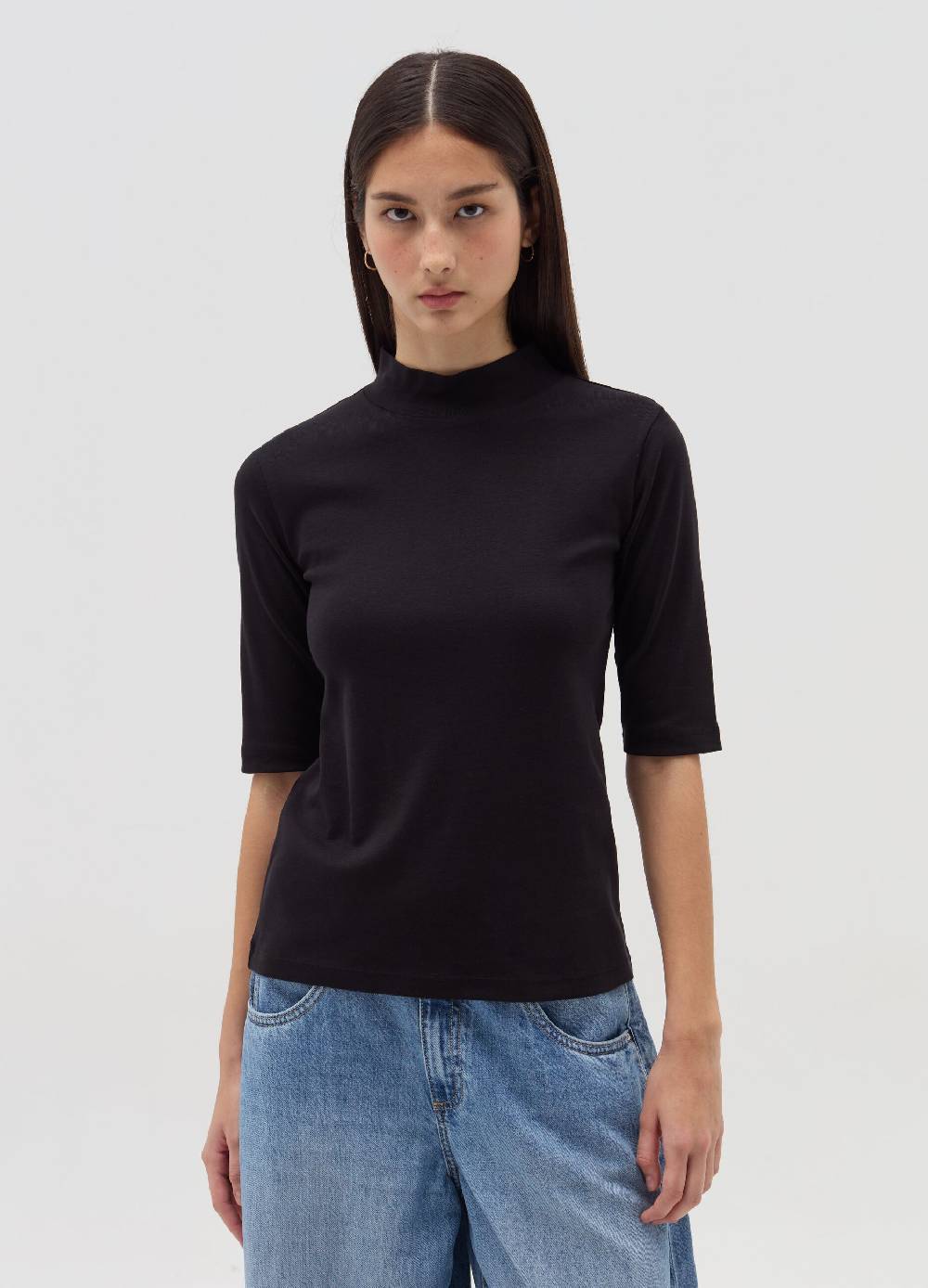 OVS T-shirt Mock Neck Con Maniche Al Gomito