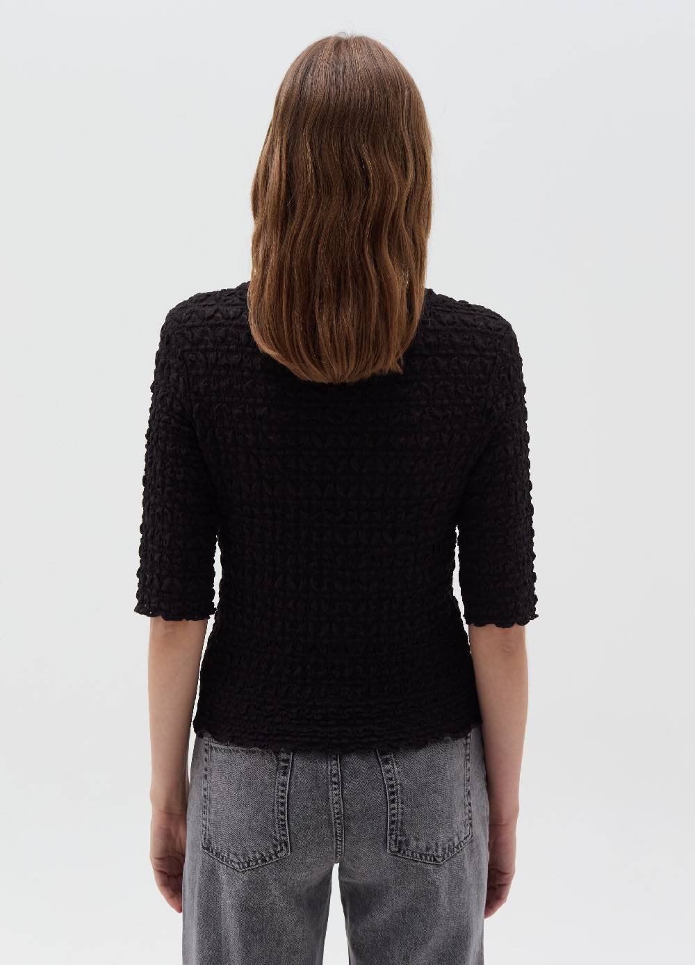 OVS T-shirt Pointelle Con Lavorazione In Rilievo