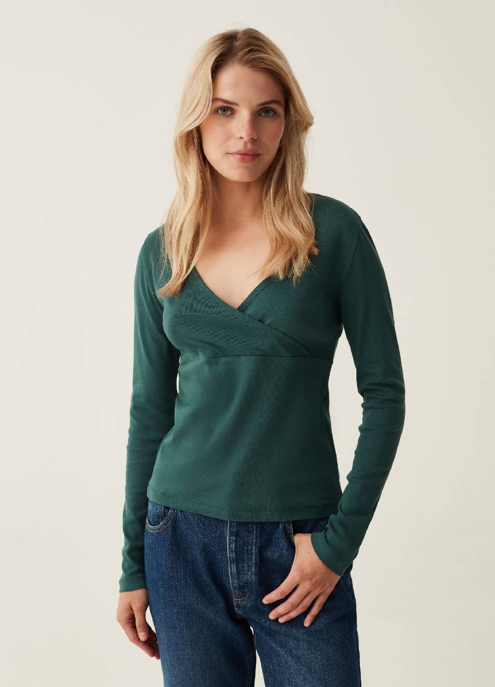 OVS T-shirt Scollo A V Con Incrocio Laterale