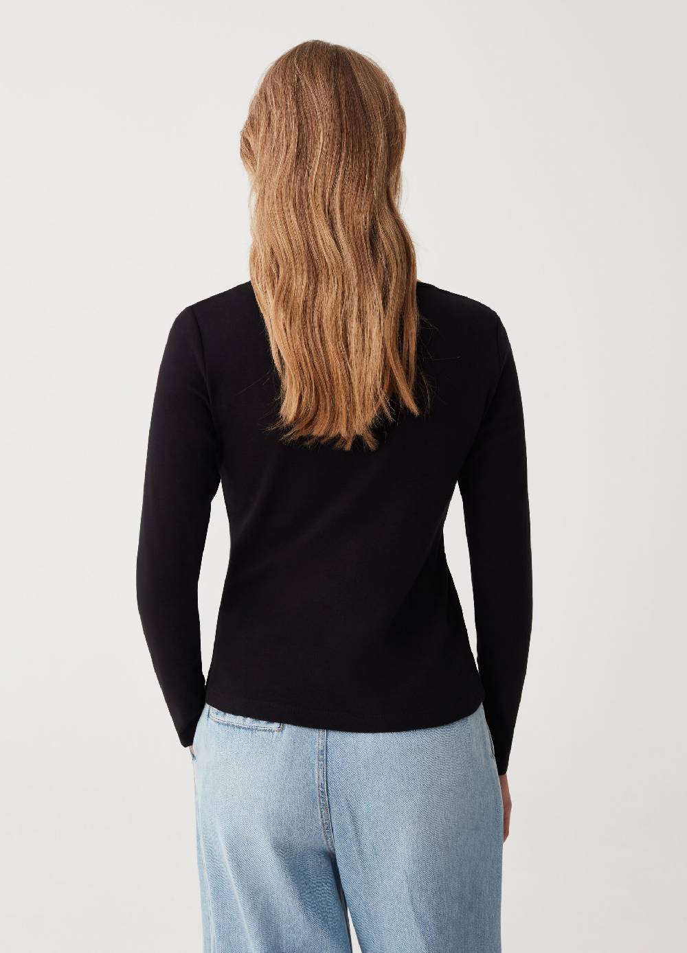 OVS T-shirt Scollo Rotondo Con Profilo In Strass