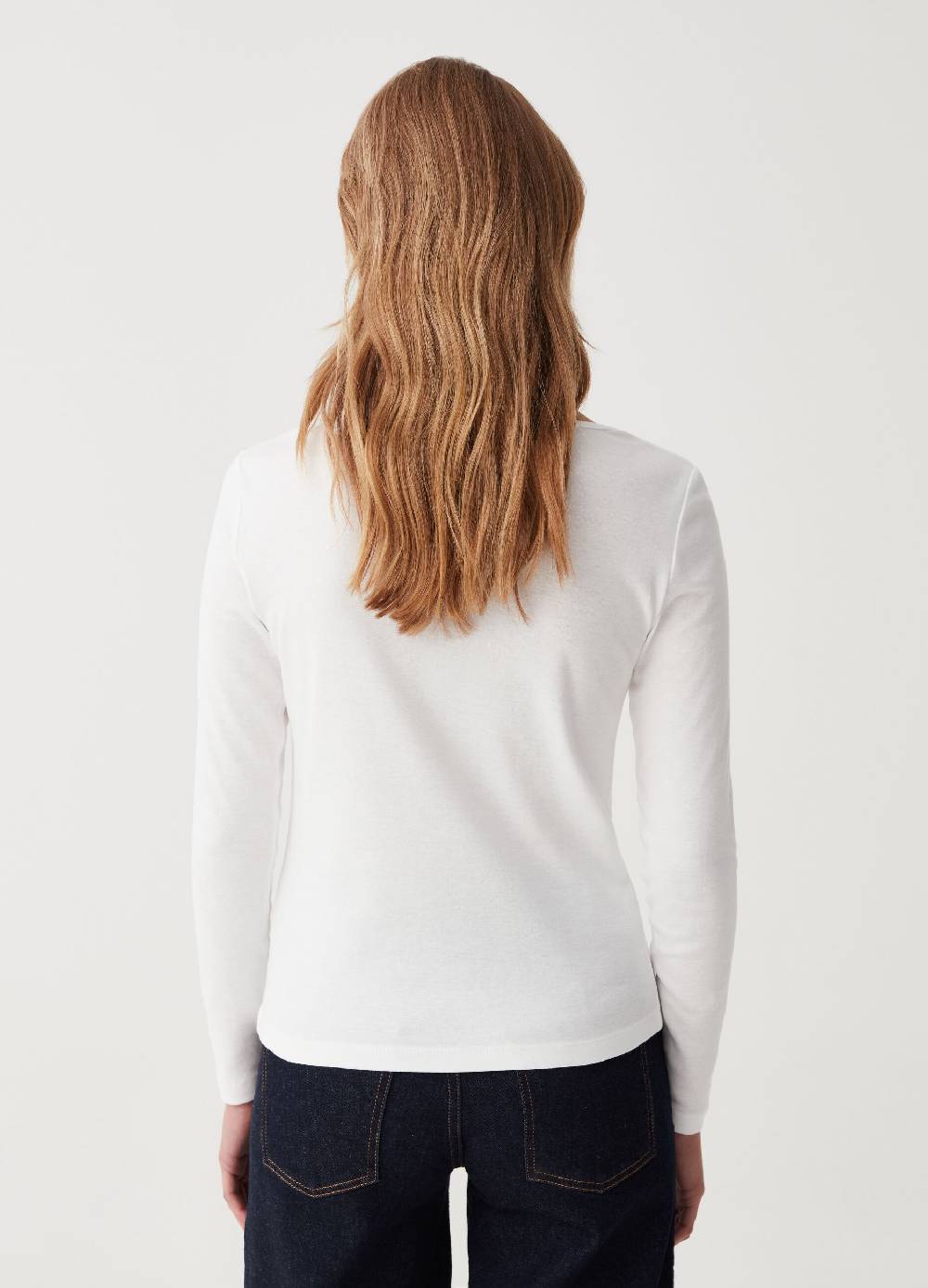 OVS T-shirt Scollo Rotondo Con Profilo In Strass