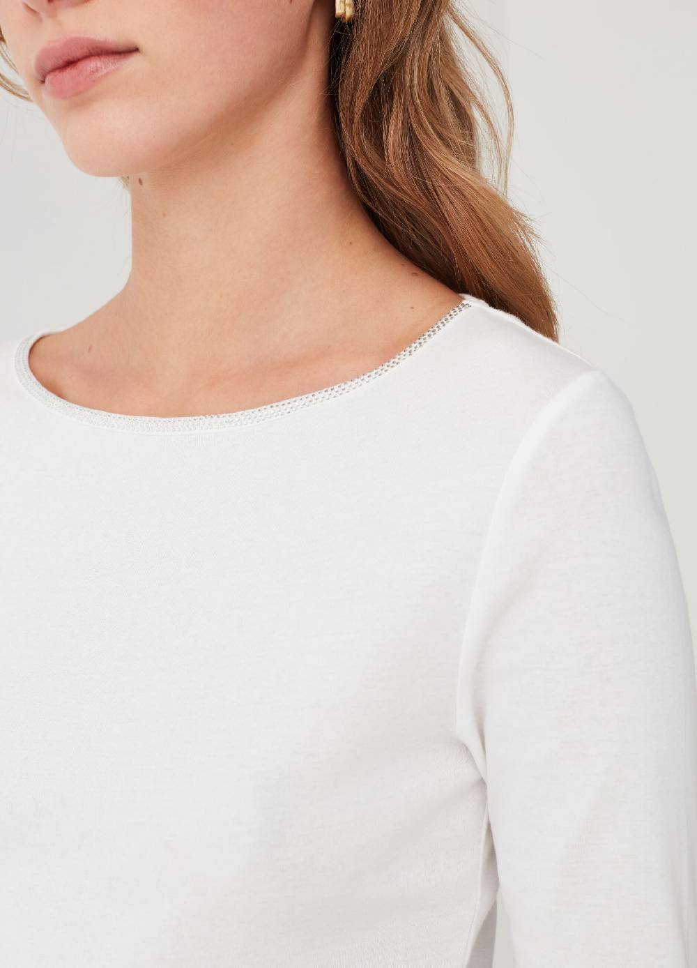 OVS T-shirt Scollo Rotondo Con Profilo In Strass