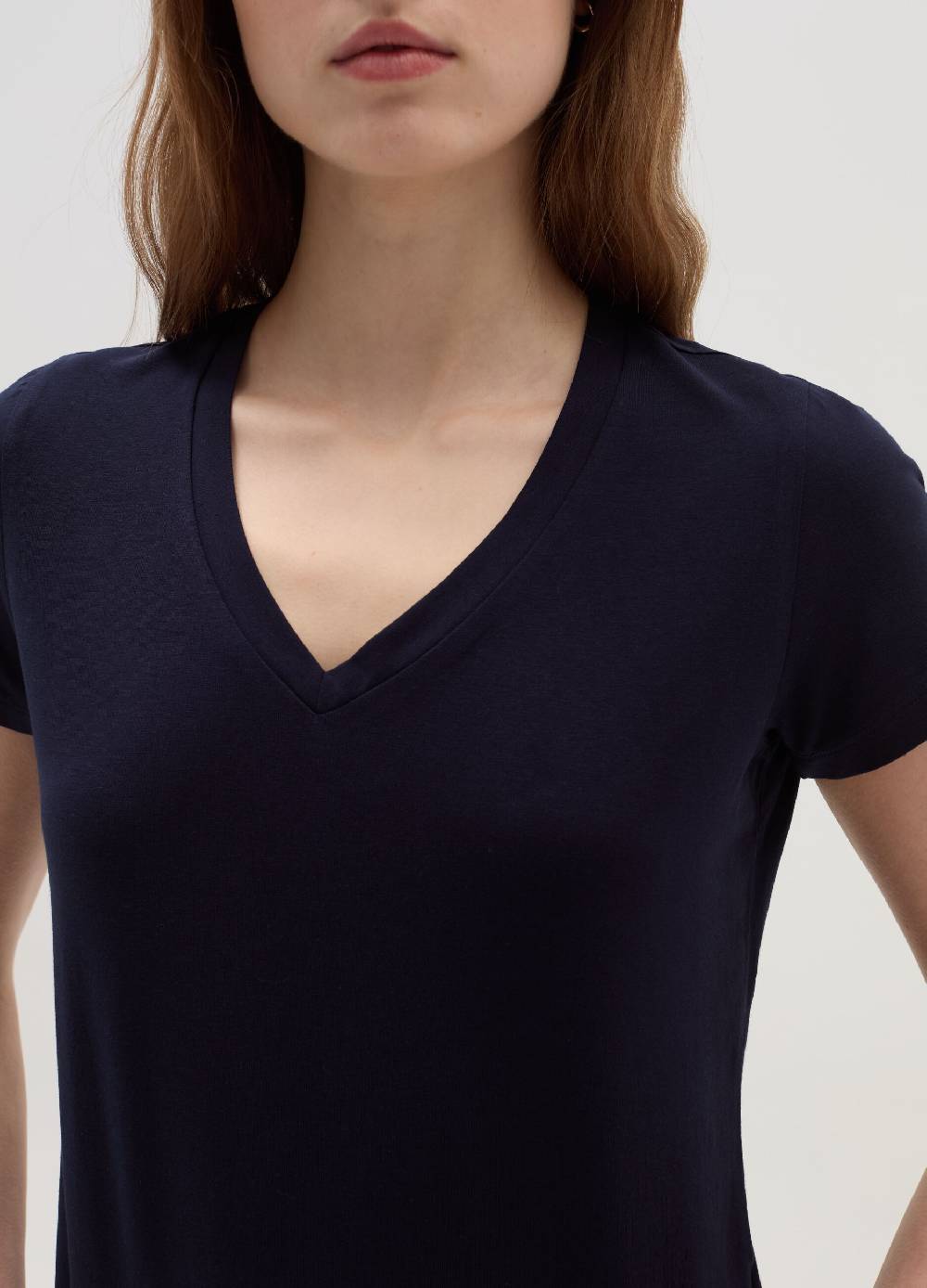 OVS T-shirt Tinta Unita Con Scollo A V