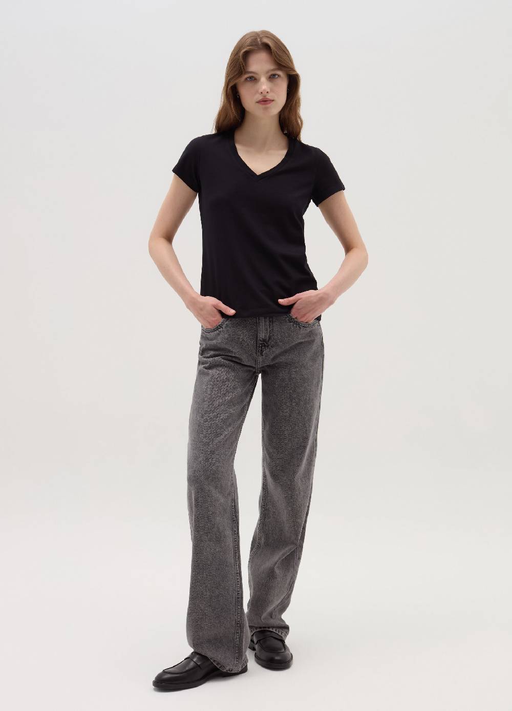 OVS T-shirt Tinta Unita Con Scollo A V