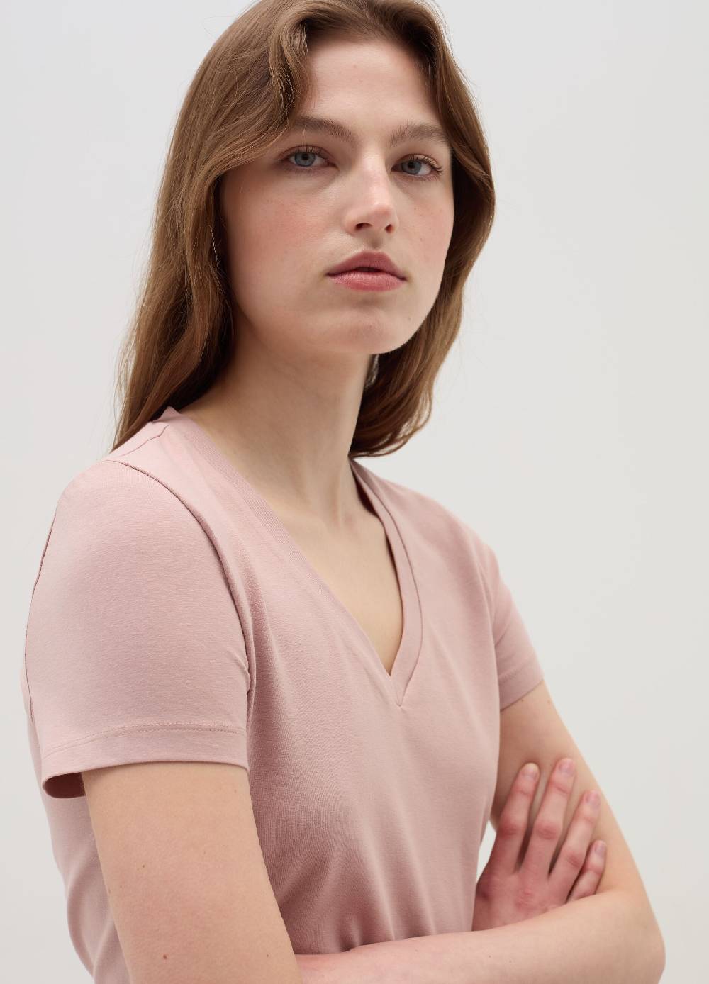 OVS T-shirt tinta unita con scollo a V