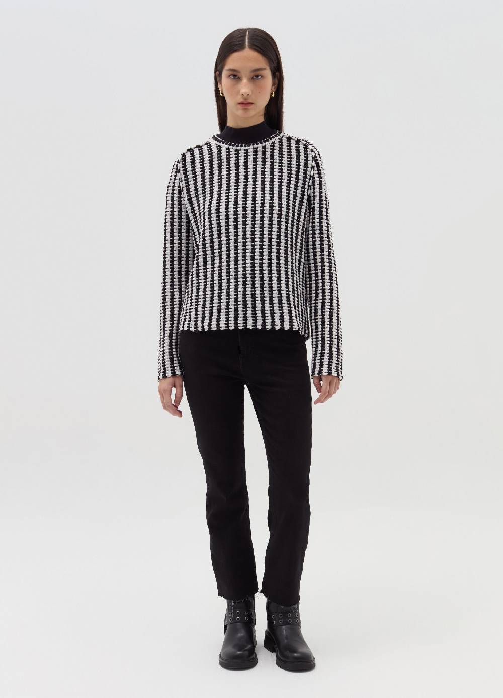 OVS T-shirt Tricot Con Trama Bicolore