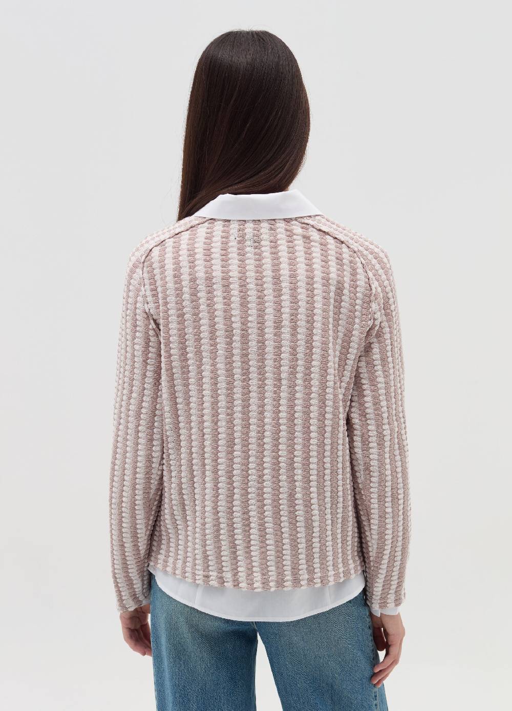 OVS T-shirt Tricot Con Trama Bicolore