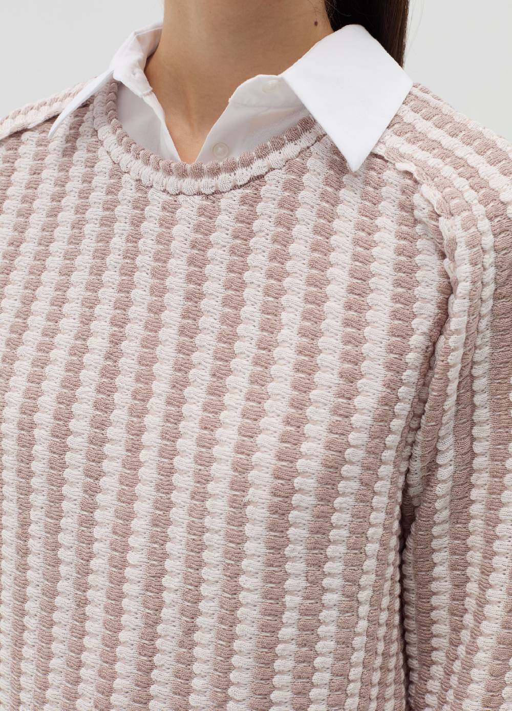 OVS T-shirt Tricot Con Trama Bicolore