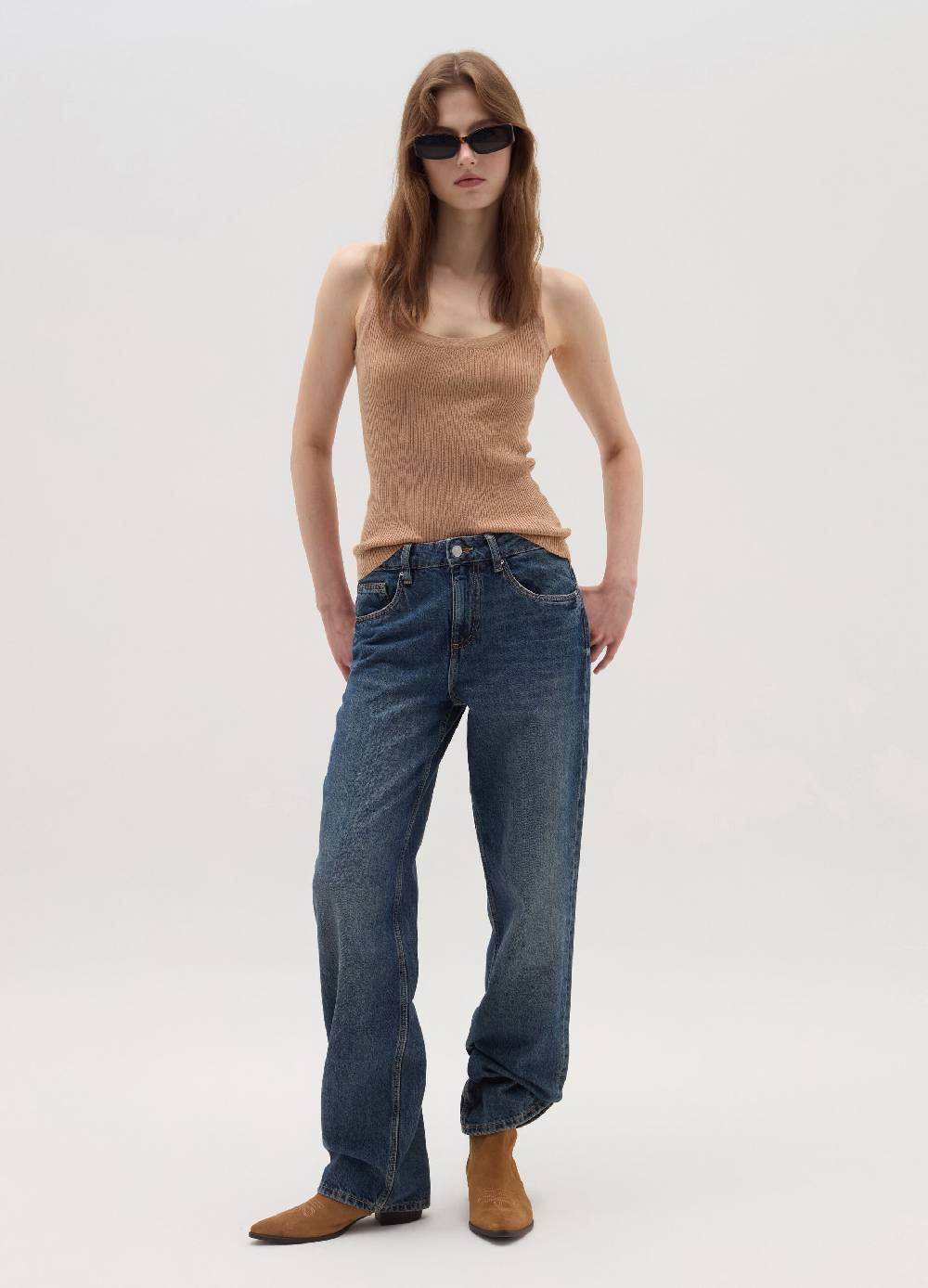 OVS Tank top a costine con lurex