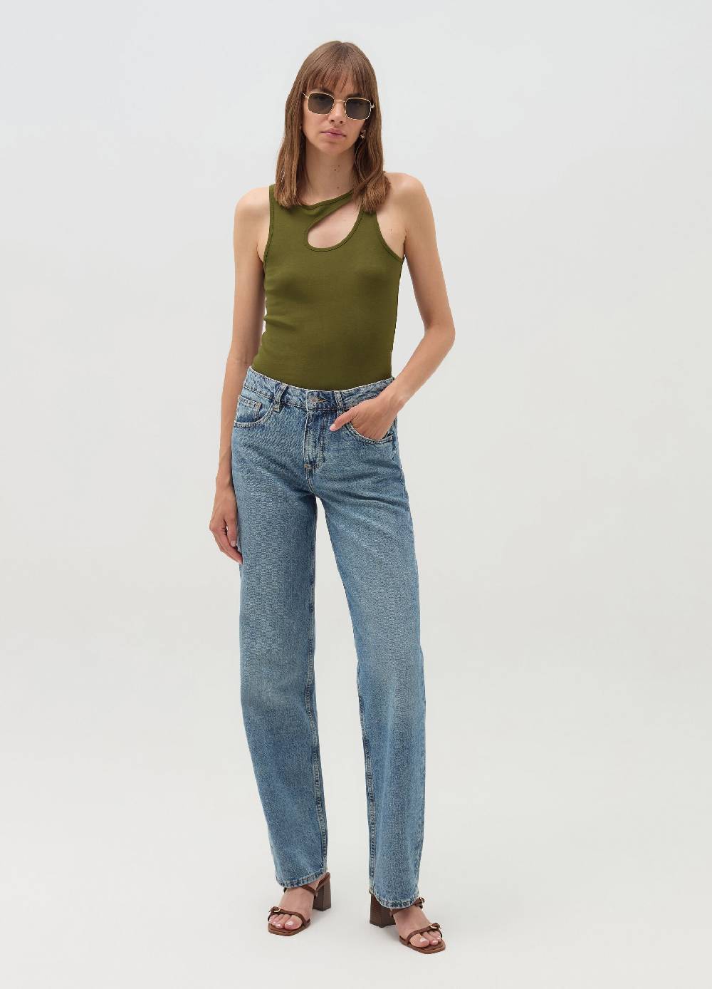 OVS Tank top con dettaglio cut out