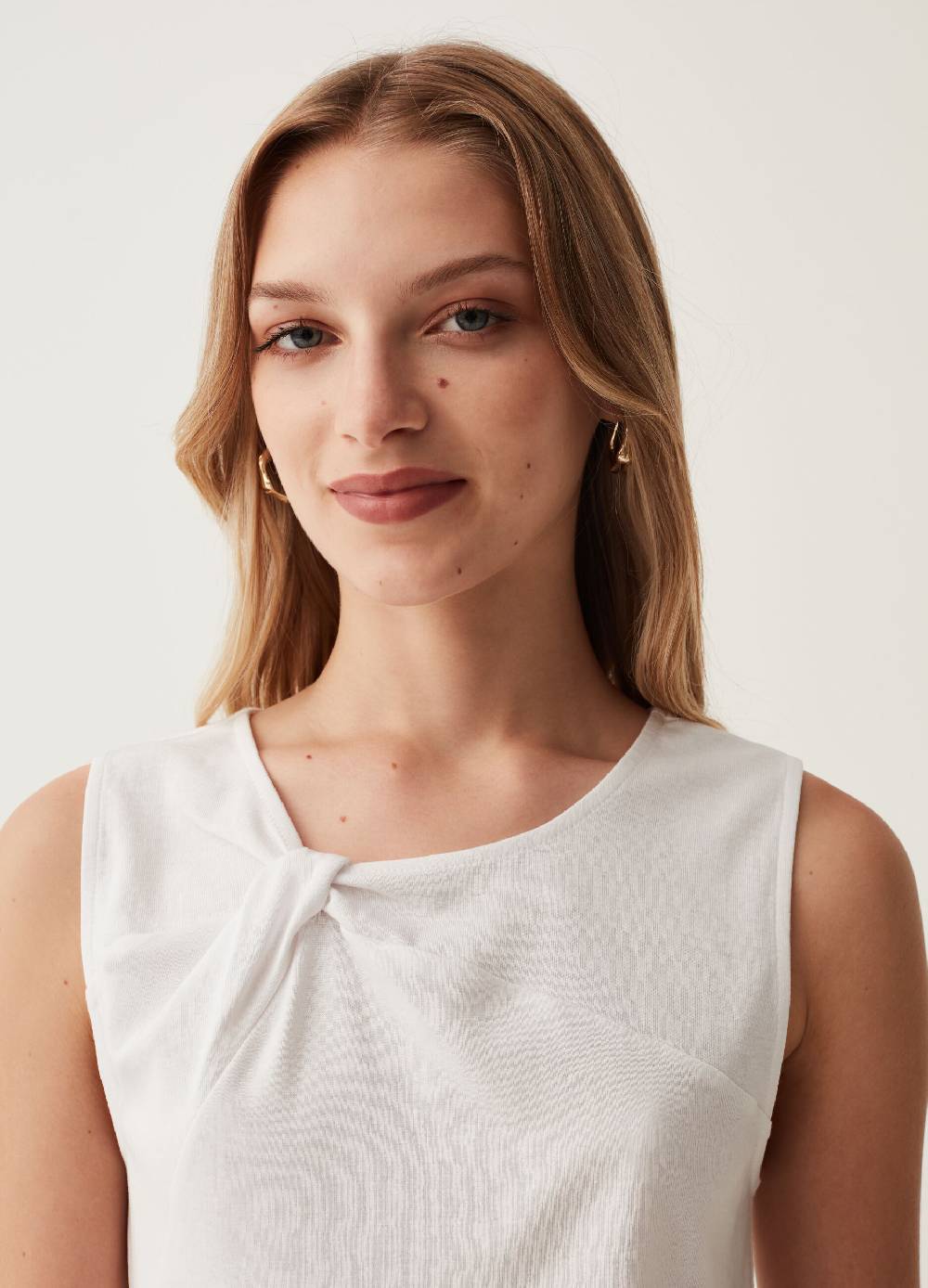 OVS Tank Top Girocollo Con Nodo