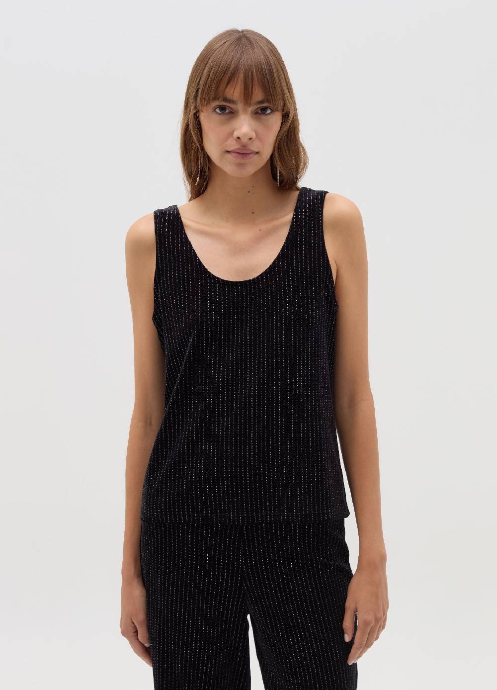 OVS Tank top in velluto con fil coupe in lurex