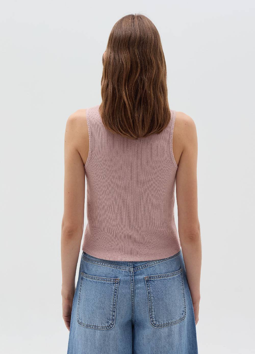 OVS Tank Top Scollo A V Con Bottoni