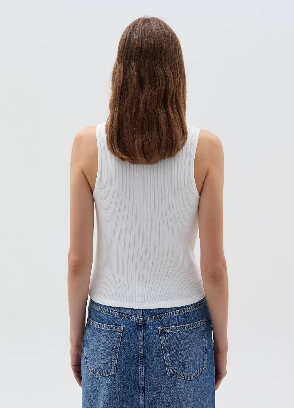 OVS Tank Top Scollo A V Con Bottoni