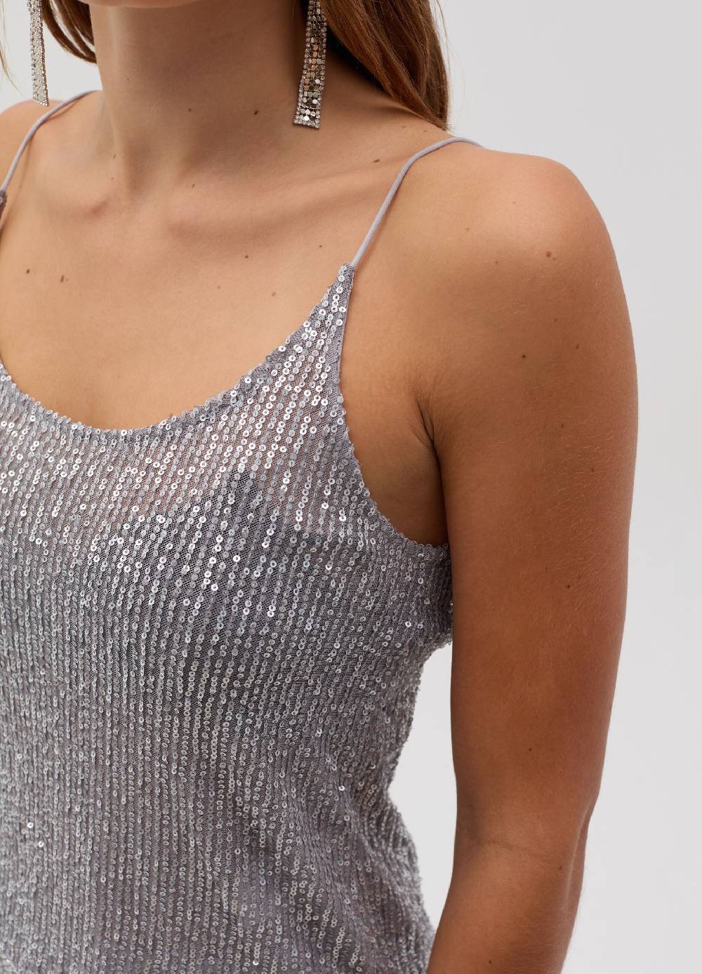 OVS Top Con Paillettes All-over