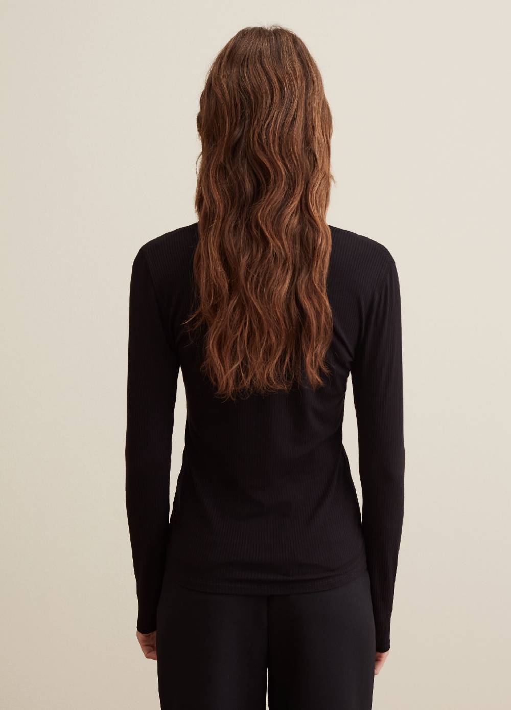 PIOMBO T-shirt A Maniche Lunghe Con Scollo A V