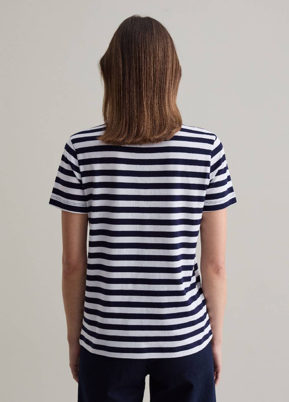 PIOMBO T-shirt In Cotone Supima A Righe
