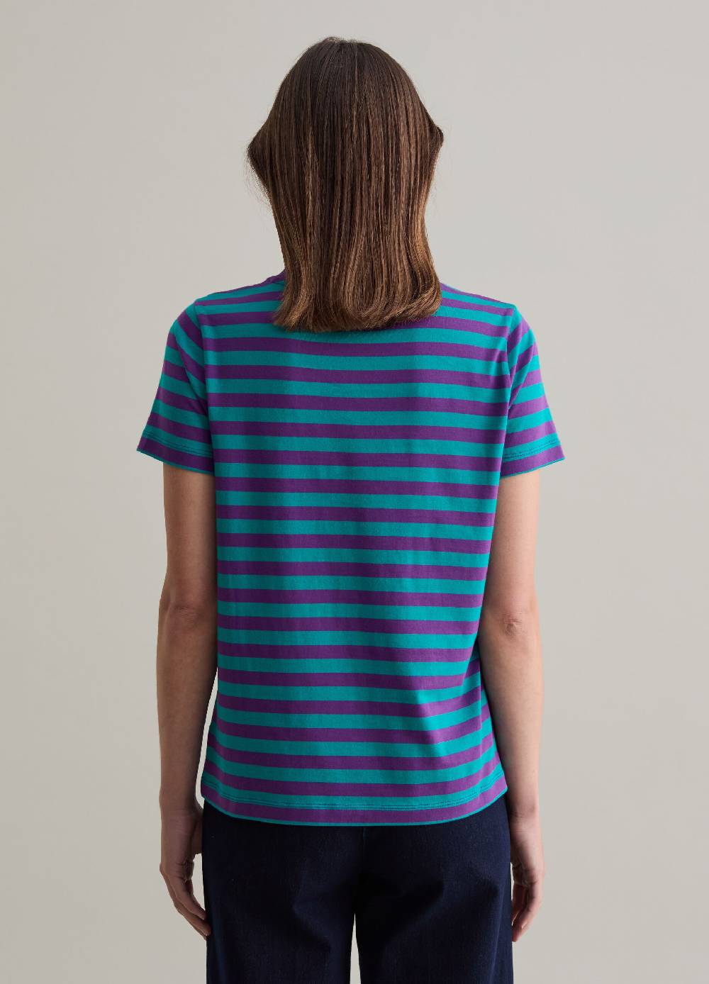 PIOMBO T-shirt In Cotone Supima A Righe