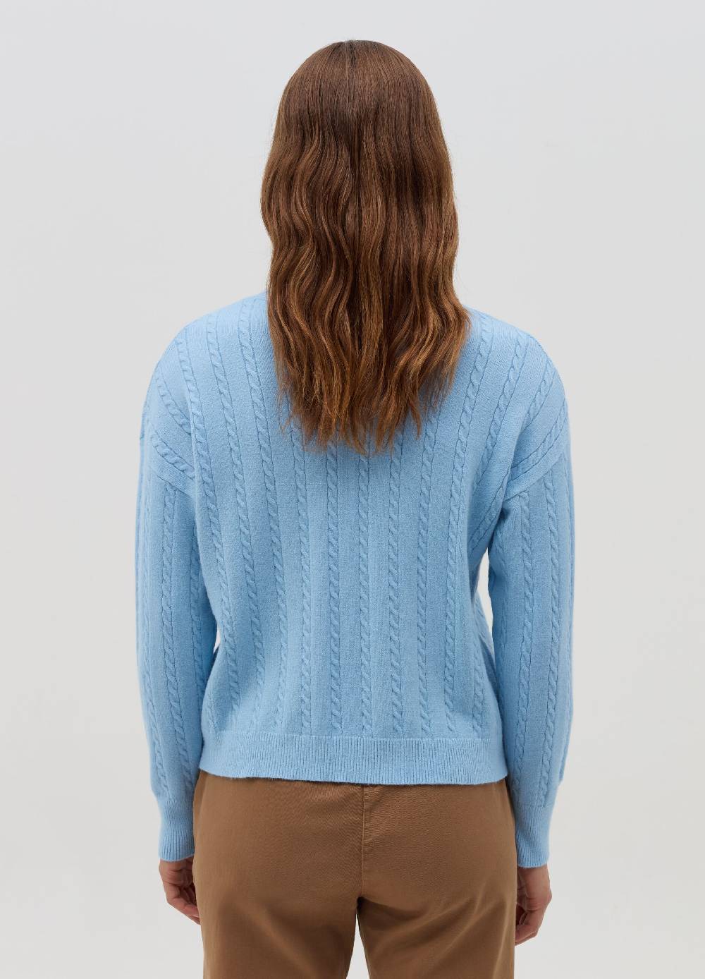 HYBRID Pullover A Coste Con Lavorazione Intrecciata