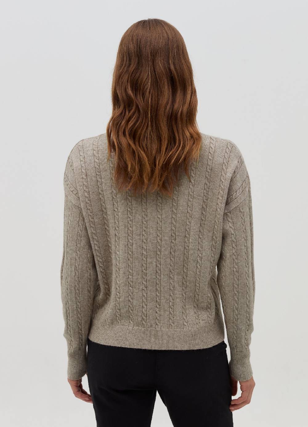 HYBRID Pullover A Coste Con Lavorazione Intrecciata