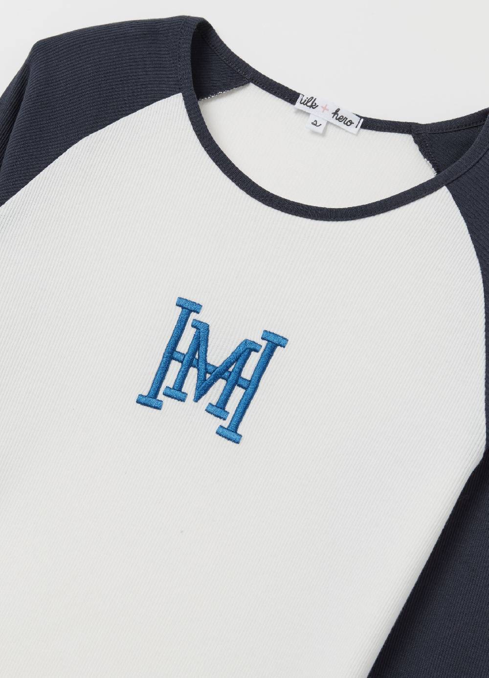 MILK+HERO T-shirt A Costine Con Maniche Lunghe Raglan