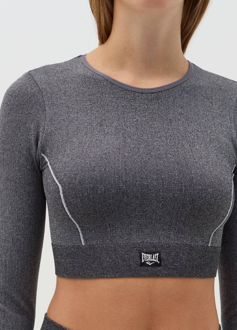 EVERLAST T-shirt A Maniche Lunghe Con Cuciture In Rilievo