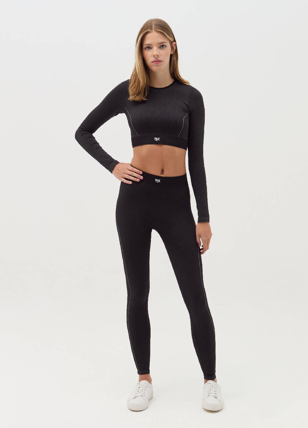 EVERLAST T-shirt A Maniche Lunghe Con Cuciture In Rilievo