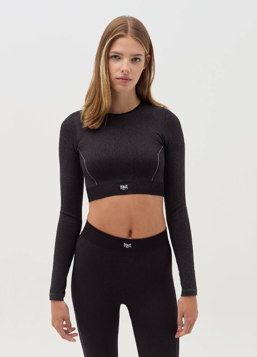 EVERLAST T-shirt a maniche lunghe con cuciture in rilievo