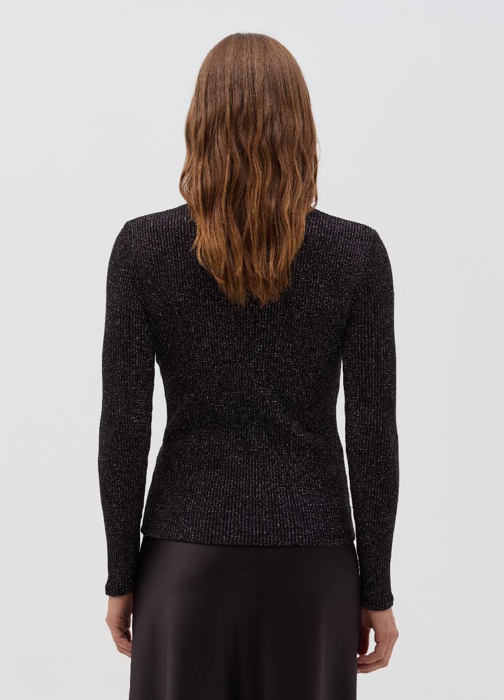 OVS T-shirt In Lurex A Maniche Lunghe Con Collo Alto