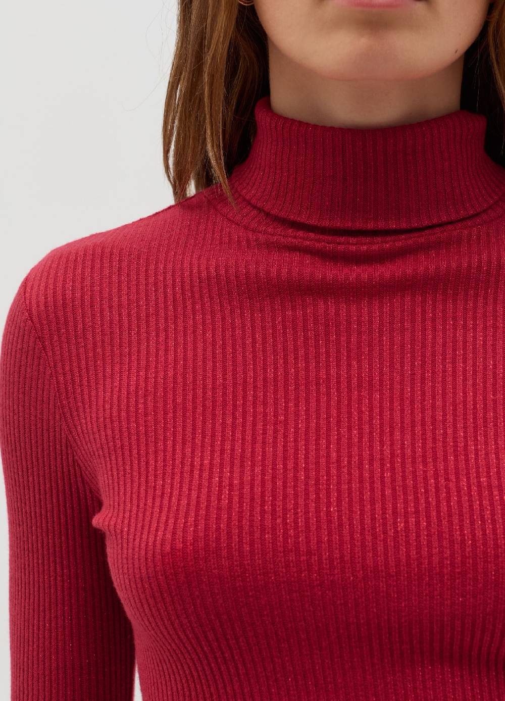 OVS T-shirt In Lurex A Maniche Lunghe Con Collo Alto