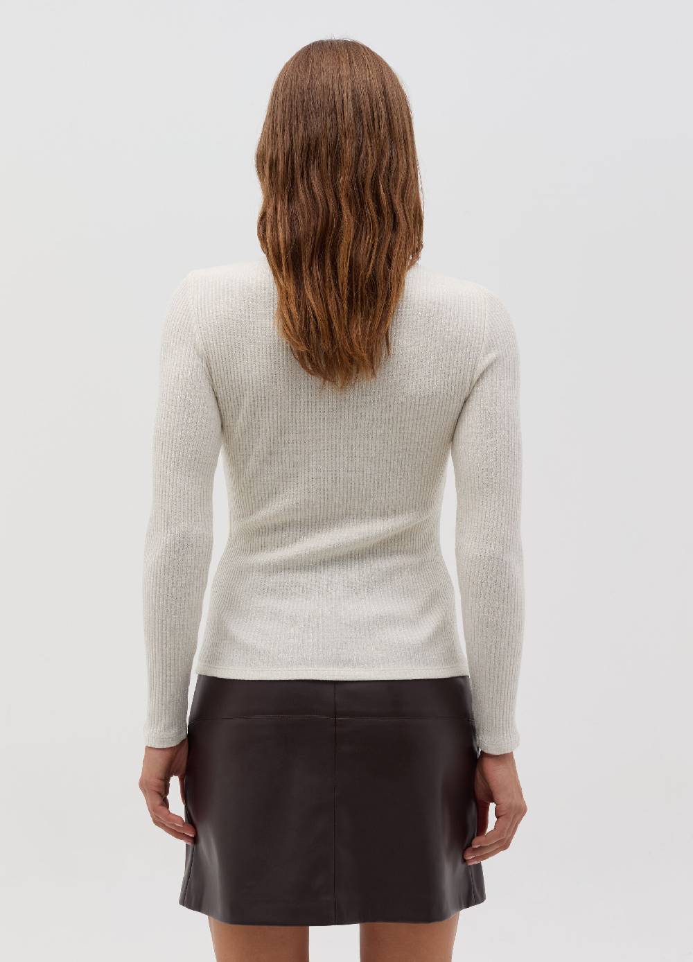 OVS T-shirt In Lurex A Maniche Lunghe Con Collo Alto