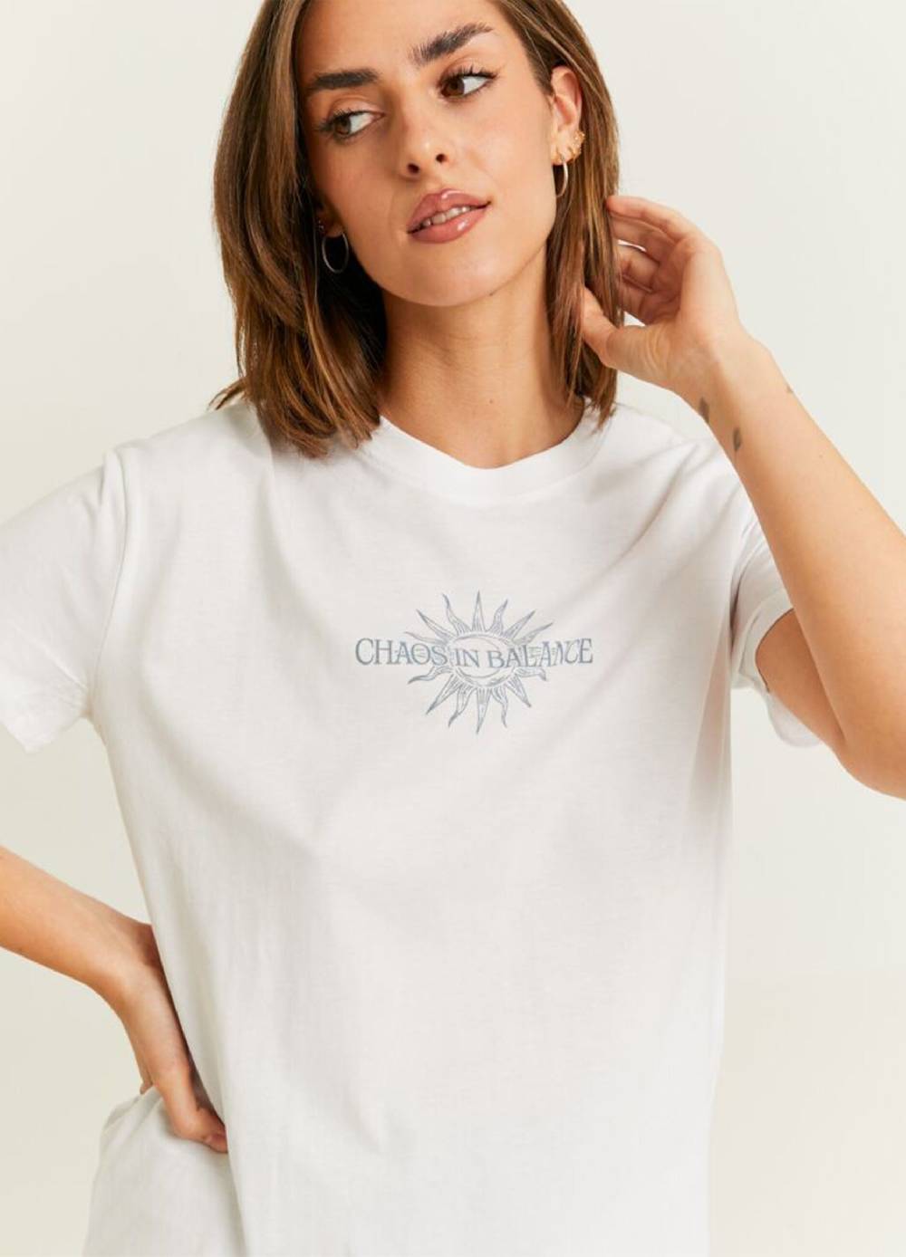 TALLY WEIJL T-shirt in cotone con stampa