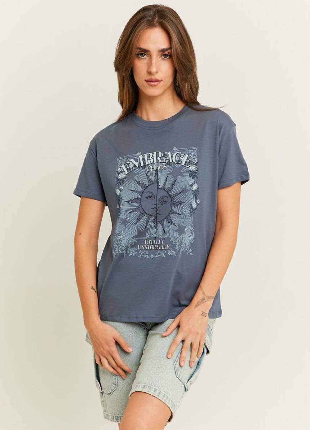 TALLY WEIJL T-shirt in cotone con stampa