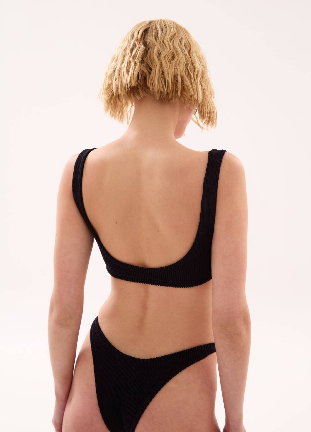 UTOPJA Crinkle Bikini Top Black