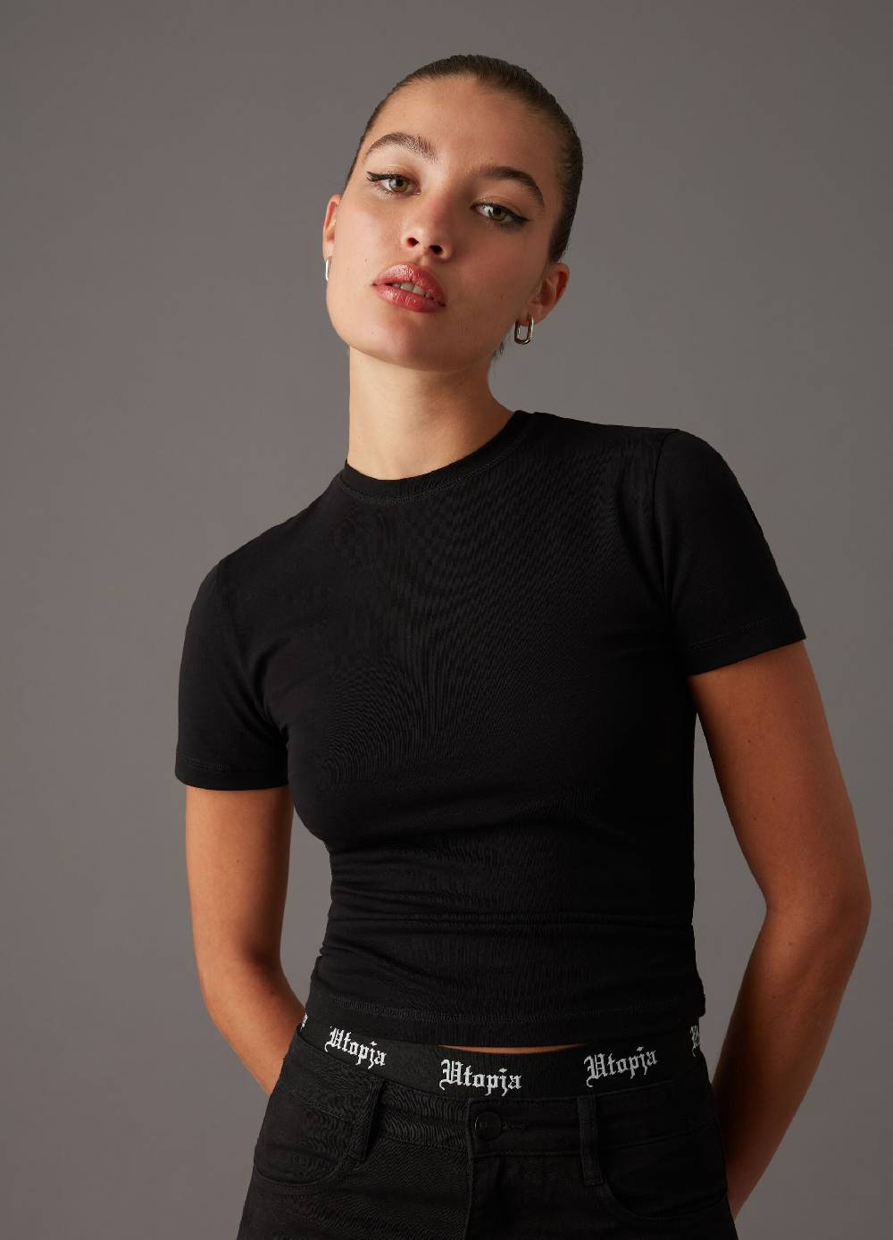 UTOPJA T-shirt second skin Black