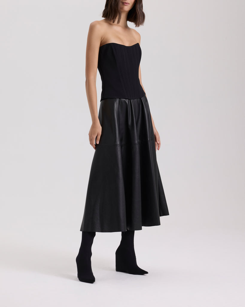 Raquel Diniz GIOVANNA LEATHER SKIRT