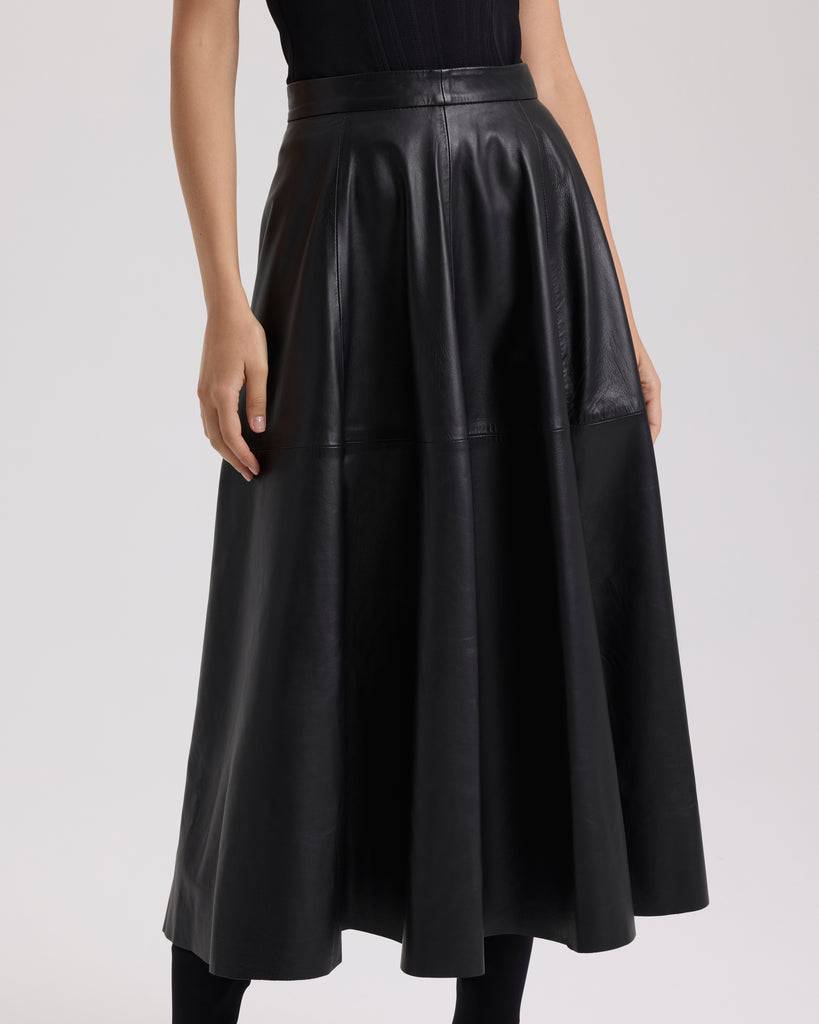 Raquel Diniz GIOVANNA LEATHER SKIRT
