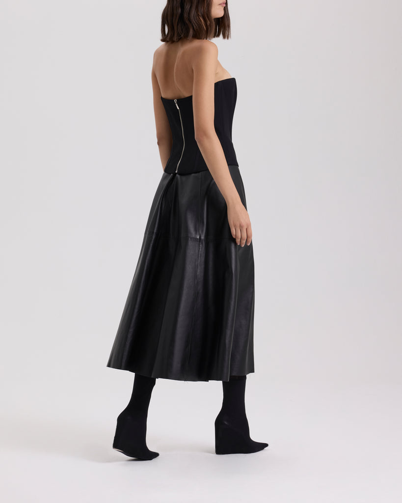 Raquel Diniz GIOVANNA LEATHER SKIRT