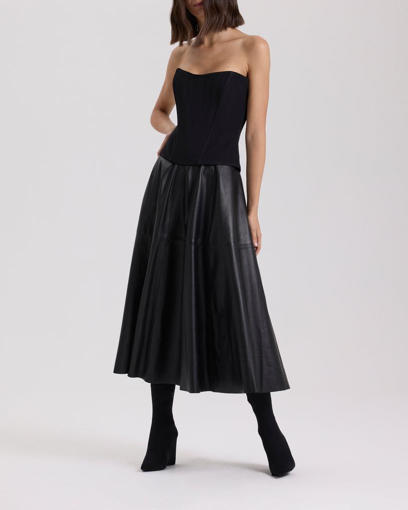 Raquel Diniz GIOVANNA LEATHER SKIRT