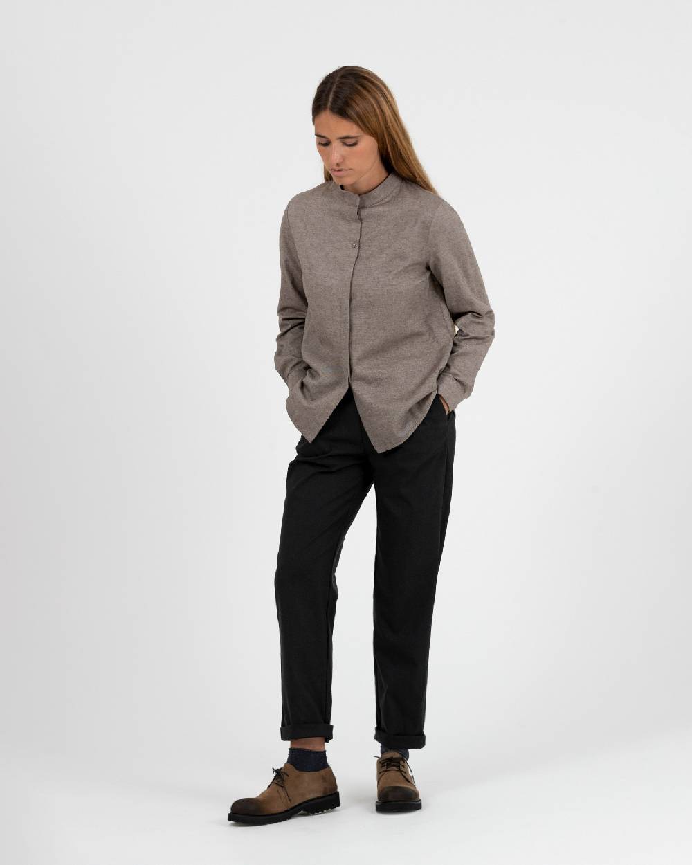 Rialto 48 CAMICIA CON BOTTONE SWAROVSKI