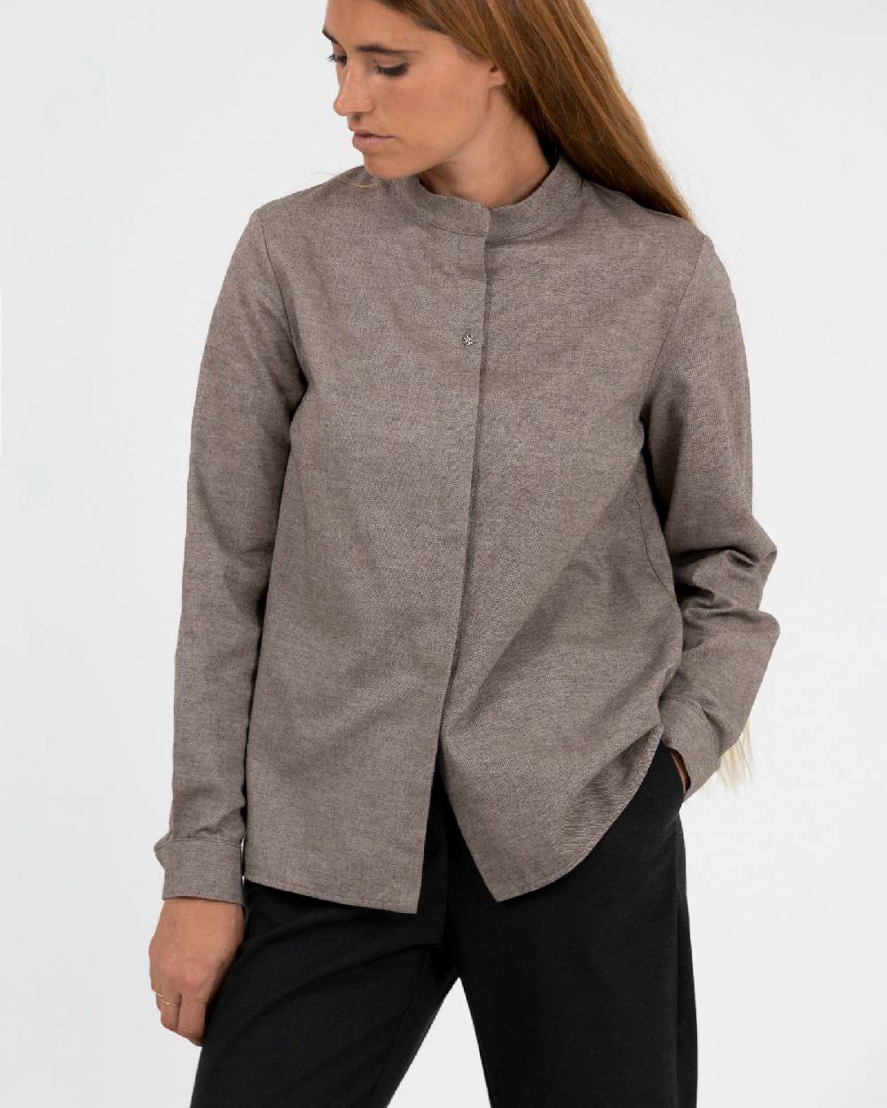 Rialto 48 CAMICIA CON BOTTONE SWAROVSKI