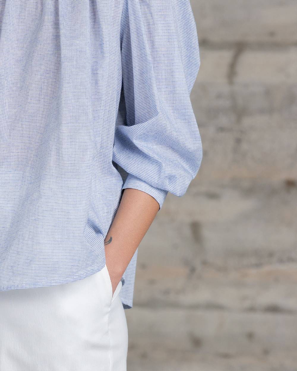 Rialto 48 CAMICIA CON COLLO ARRICCIATO