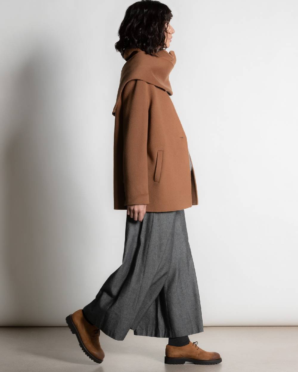 Rialto 48 GIACCONE CON COLLO A SCIARPA