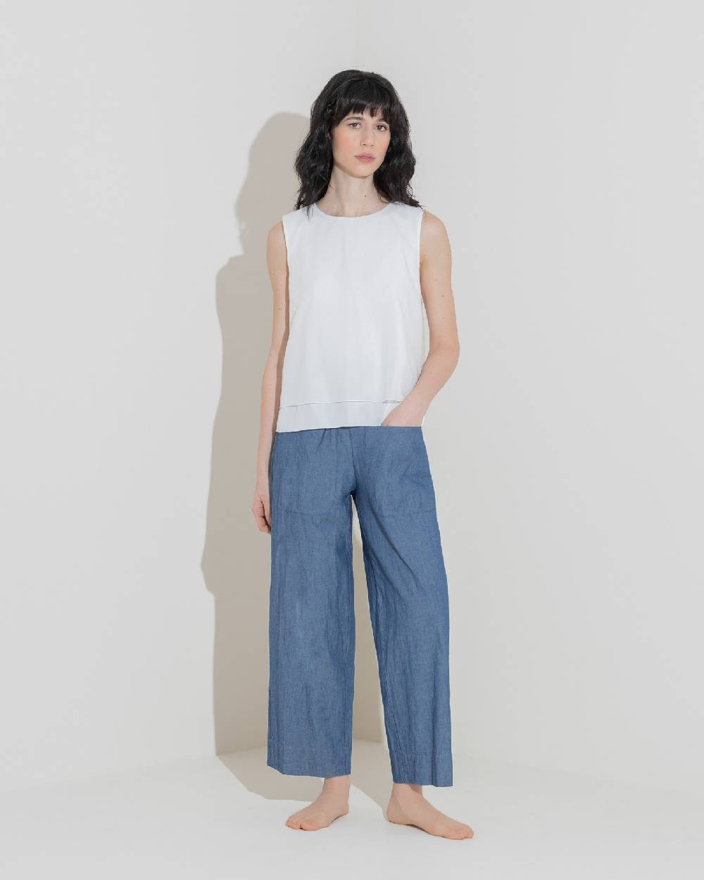 Rialto 48 PANTALONE AMPIO CON TASCHE